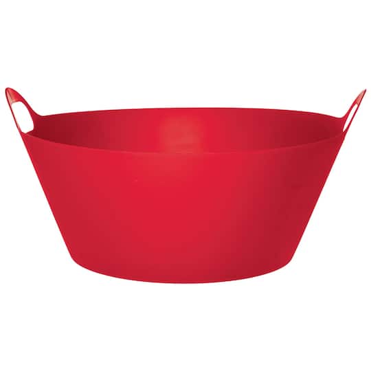 22&#x22; Apple Red Round Party Tub, 2ct.